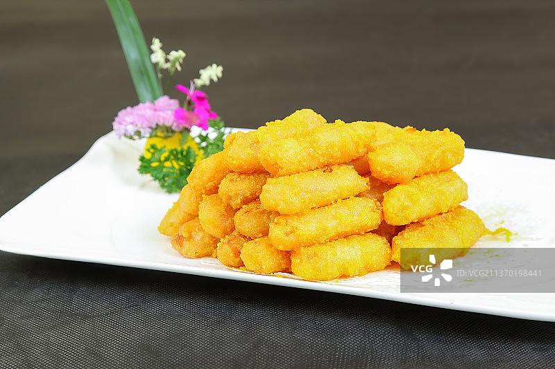 中餐美食-蛋黄焗金瓜图片素材