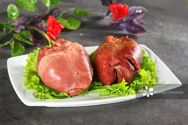 中餐美食-熏猪心图片素材