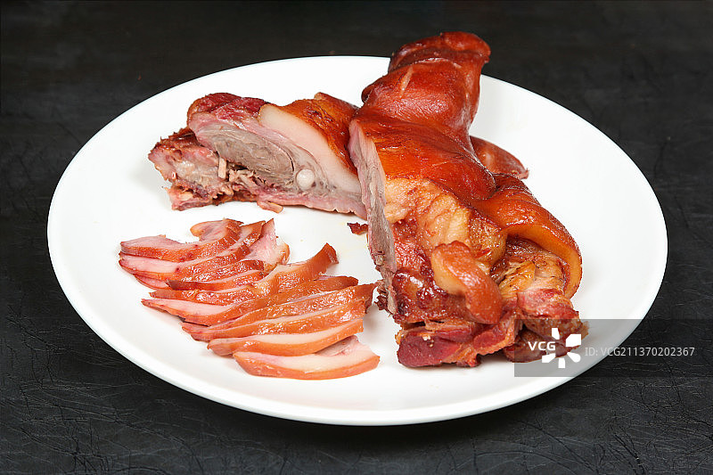 中餐美食-熏猪头肉图片素材