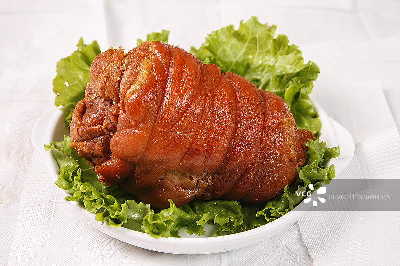 中餐美食-熏猪肘图片素材