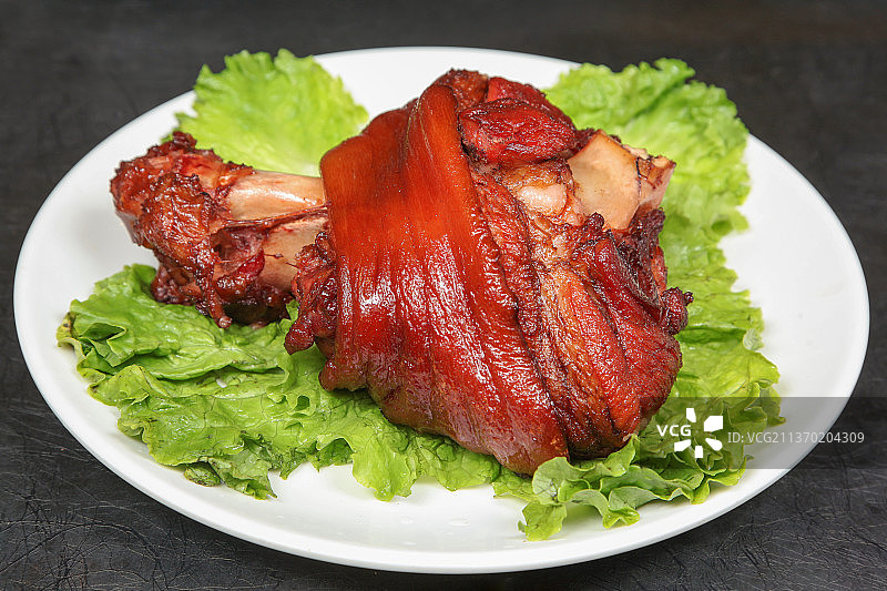 中餐美食-熏猪肘图片素材