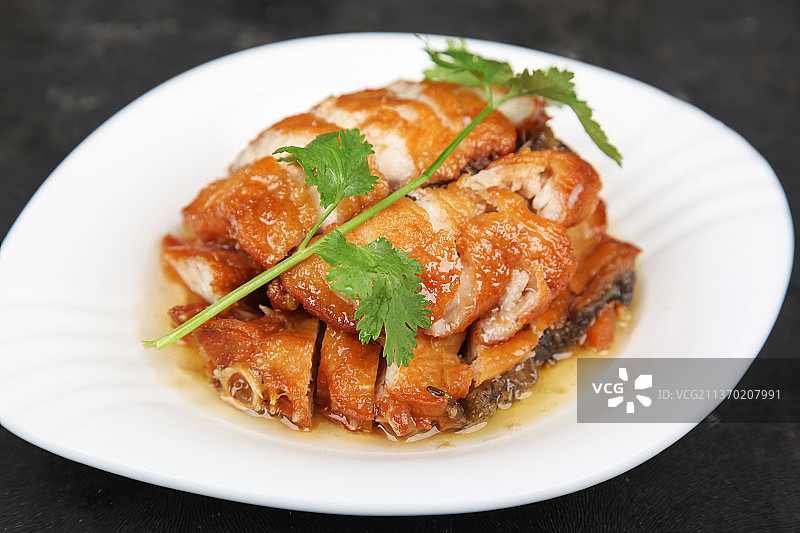 中餐美食-五香熏鱼图片素材