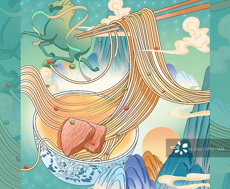 中国风食物插画图片素材