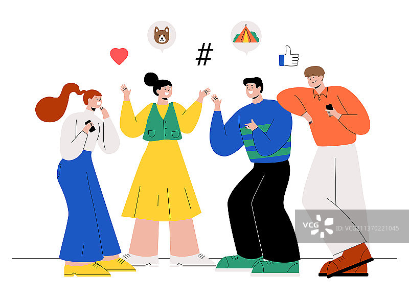 全球趋势：向纳米社会转型插画图片素材