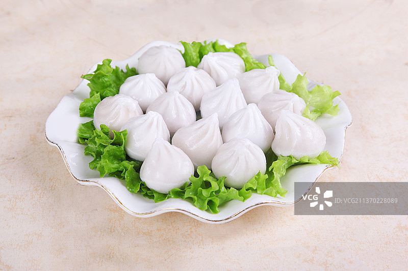 中餐美食-蟹籽包图片素材