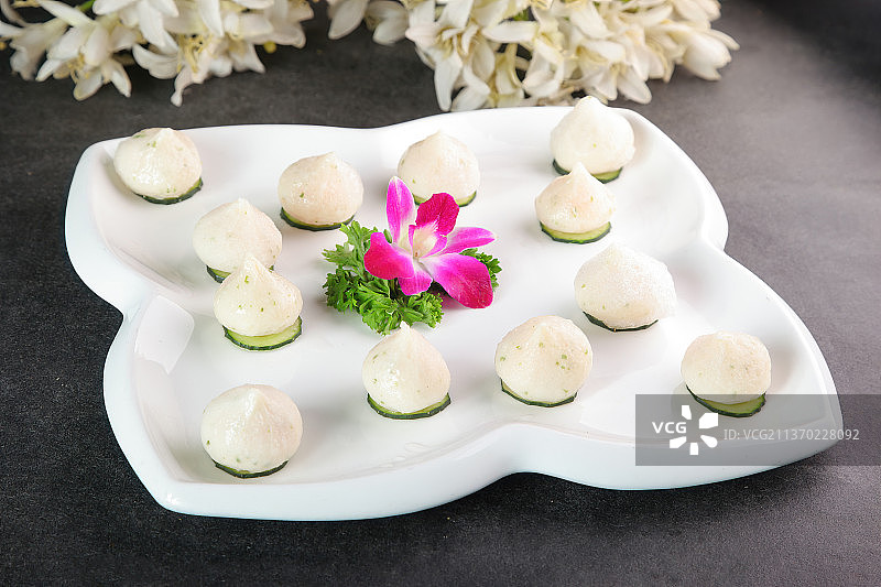 中餐美食-蟹籽包图片素材