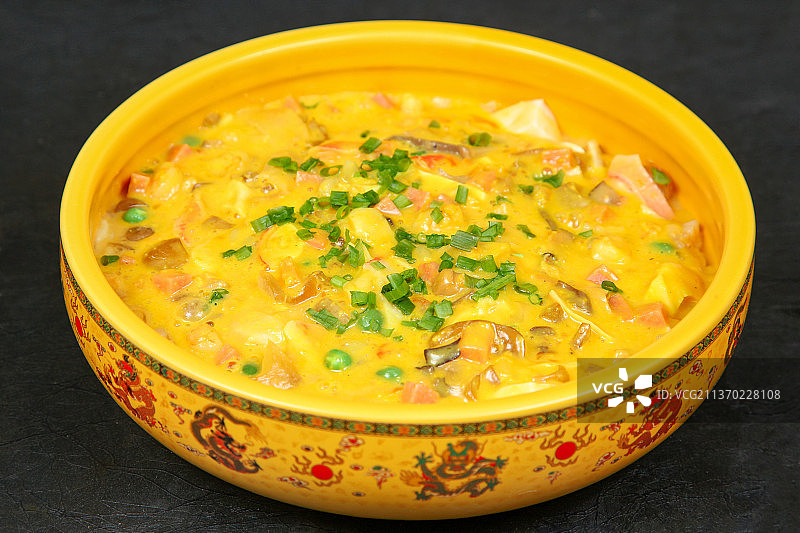 中餐美食-蟹黄豆腐图片素材