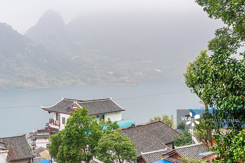 中国湖北宜昌清江画廊武落钟离山图片素材