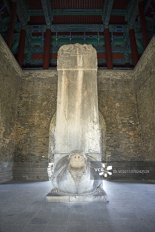 南京明孝陵景区四方城神功圣德碑图片素材