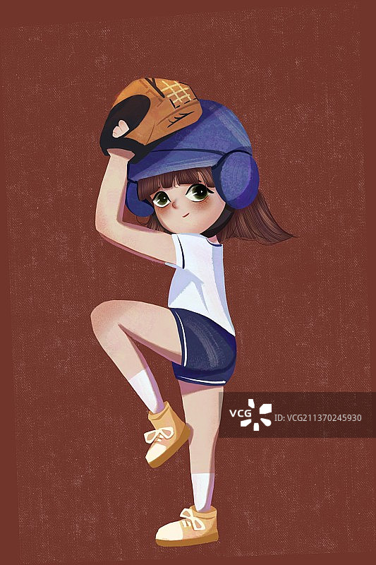 棒球女孩图片素材
