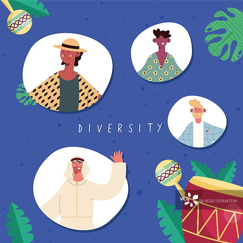 多样性男人设计图片素材