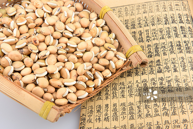 中医药中药材白扁豆图片素材