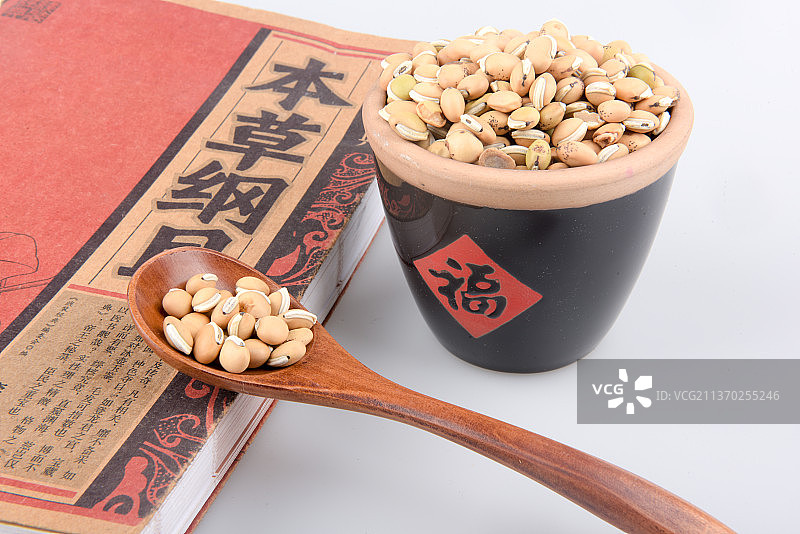 中医药中药材白扁豆图片素材