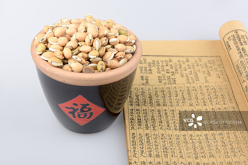 中医药中药材白扁豆图片素材