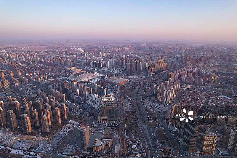 辽宁沈阳浑南区城市风光图片素材