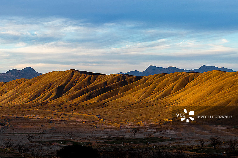 沙漠，沙漠对天空的风景图片素材