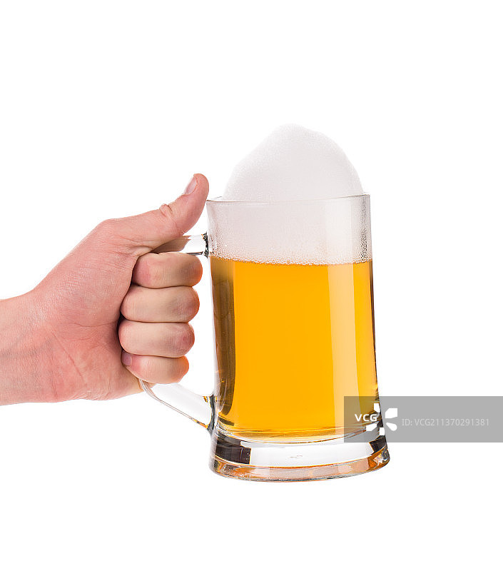 手持冰霜啤酒杯（摩尔多瓦）图片素材