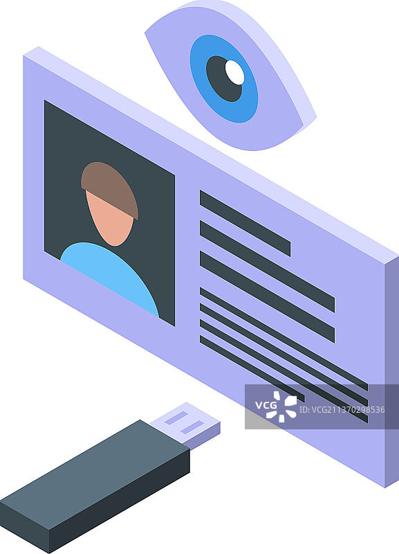 U盘ID图标2.5D模型图片素材