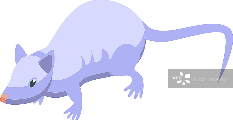 2.5D实验鼠图标图片素材