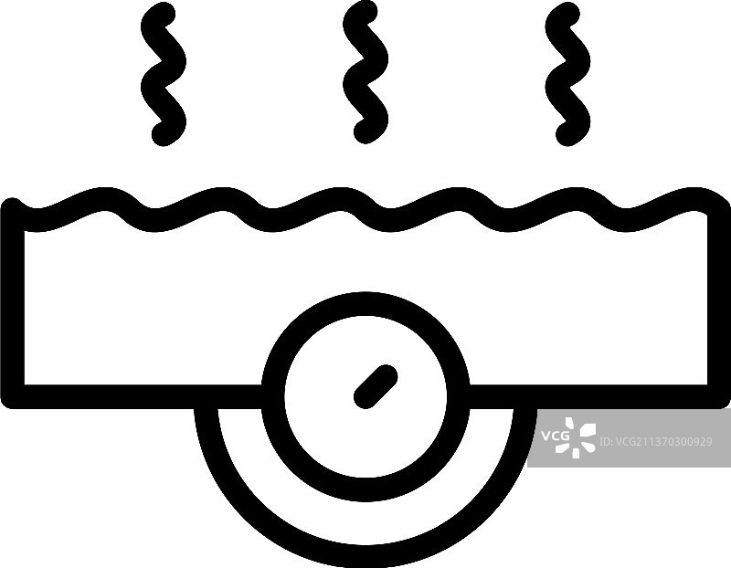 燃气锅炉系统图标轮廓家用自来水图片素材