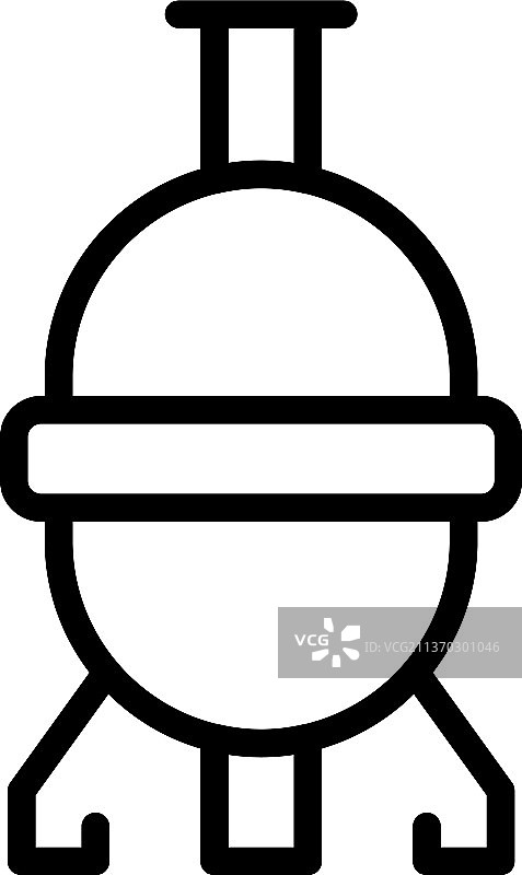 房间燃气锅炉轮廓图标图片素材