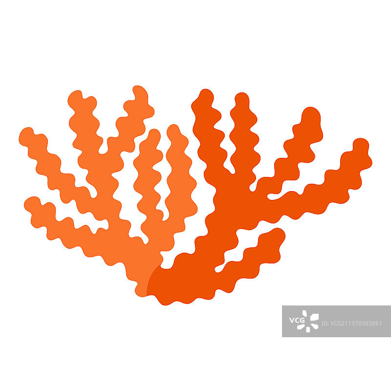 风格化的珊瑚海洋植物图片素材