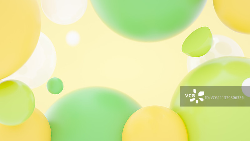 C4D创意球场景图片素材