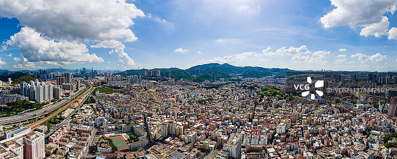 深圳龙岗区布吉全景图片素材