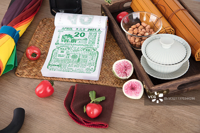 中国传统的24节气之谷雨图片素材