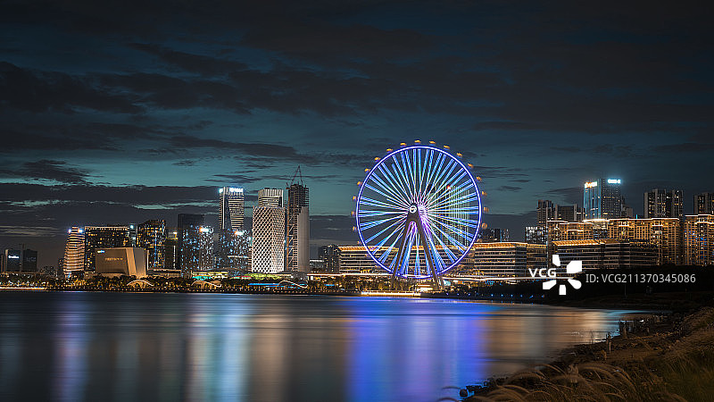 深圳湾区之光摩天轮图片素材