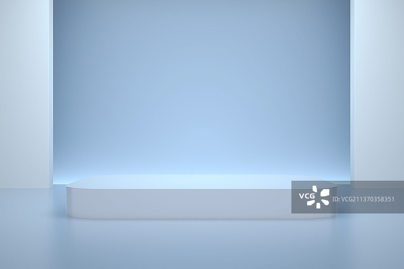 3D渲染抽象背景三维立体电子商务商品展台基座图片素材