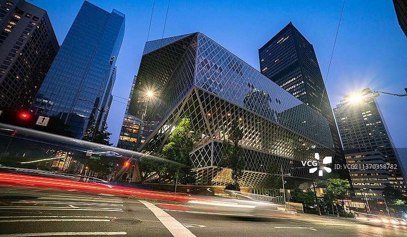 美国西雅图公共图书馆图片素材