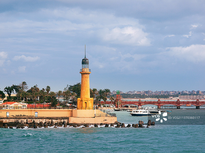 亚历山大海边的灯塔图片素材