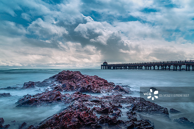 海南红石滩图片素材