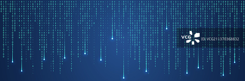 二进制代码组成的数据流科技背景图片素材