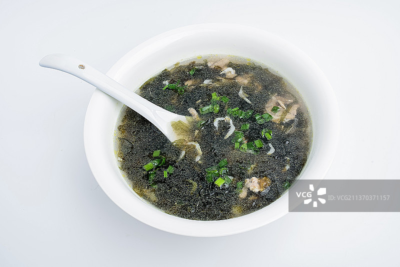 紫菜瘦肉虾皮汤图片素材
