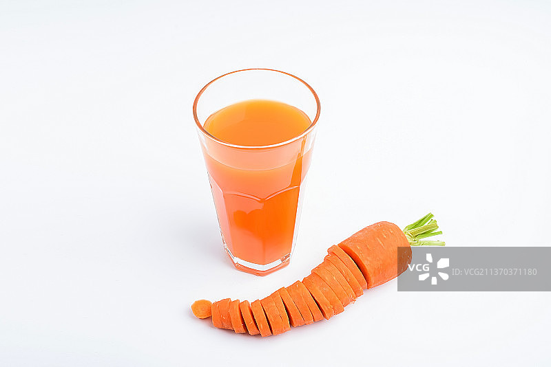 营养美味的胡萝卜汁图片素材