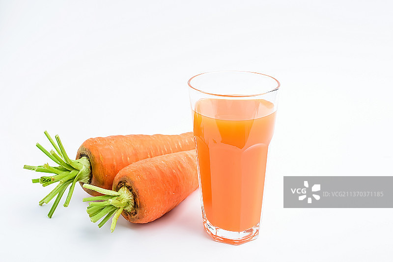营养美味的胡萝卜汁图片素材