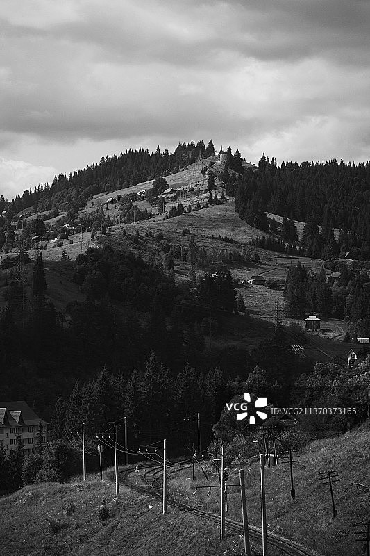 乌克兰风景区单色景观图片素材