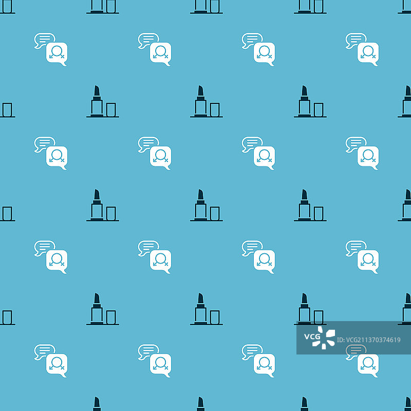 口红与性别平等无缝背景图片素材