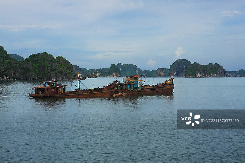 水上房屋：广宁省海景图片素材