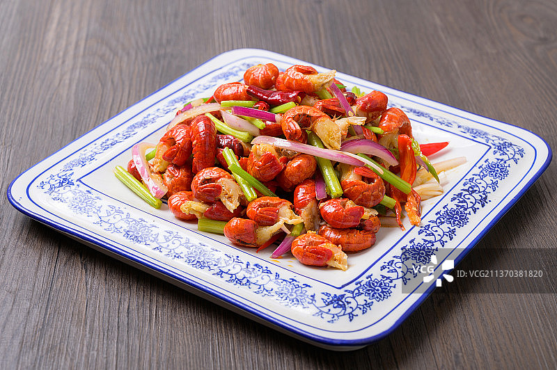 中餐美食-麻辣龙虾尾图片素材