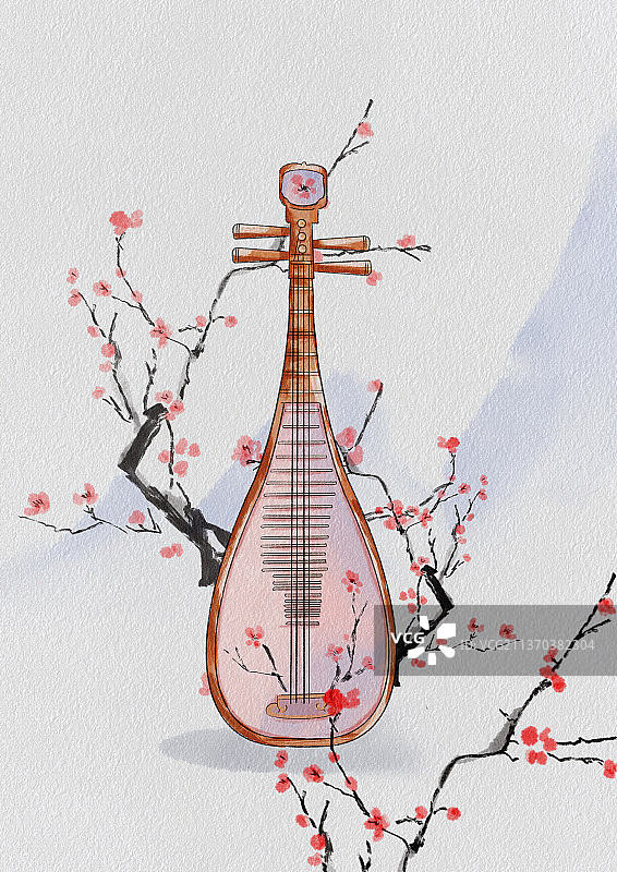 传统乐器琵琶图片素材