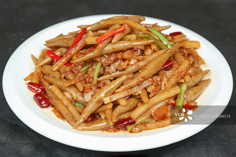 中餐美食-小炒莜面鱼图片素材