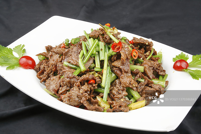中餐美食-小炒黄牛肉图片素材