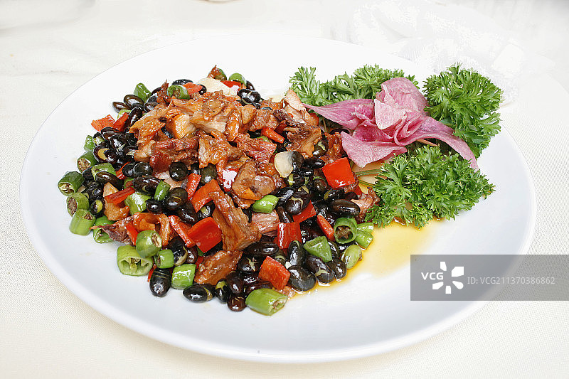 中餐美食-小炒拆骨肉图片素材