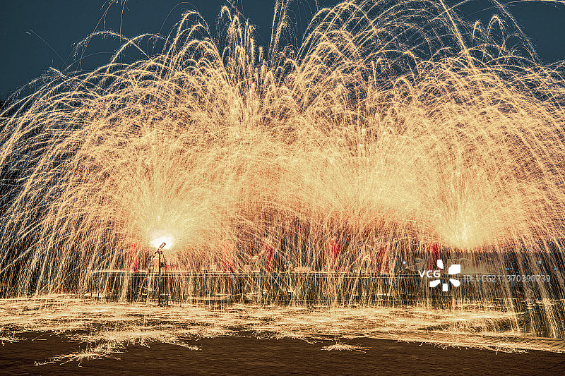 中国民间传统特色烟花国家非物质文化遗产图片素材