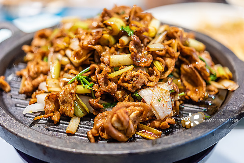 一盘孜盐羊肉炒羊肉图片素材