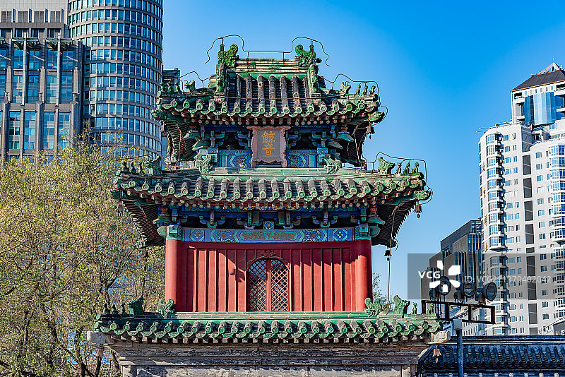 北京东岳庙钟楼图片素材