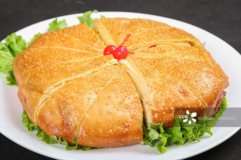 中餐美食-香麻大饼图片素材